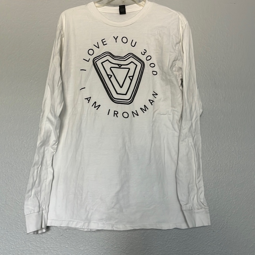 Ironman I Love You 3000 Long Sleeve Shirt Size Medium